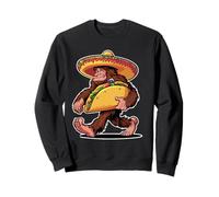 Bigfoot Carrying Taco - Funny Cinco de Mayo Sasquatch tee Sudadera