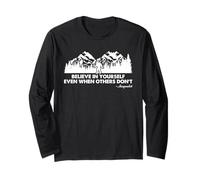 Bigfoot - Cita Motivacional Believe In Yourself Sasquatch Manga Larga