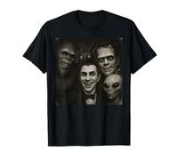 Bigfoot Extraterrestre Drácula Frankenstein Mothman Selfie Halloween Camiseta