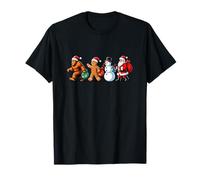 Bigfoot & Friends Holiday Crew con Papá Noel, muñeco de Nieve. Camiseta