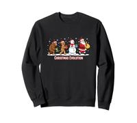 Bigfoot & Friends Holiday Crew con Papá Noel, muñeco de Nieve. Sudadera