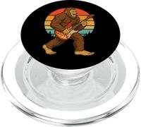Bigfoot Guitarra Eléctrica Retro Música Rock Sasquatch PopSockets PopGrip para MagSafe