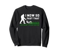 Bigfoot - Humor para Cortar el césped I Mow So Fast Yard Care Design Sudadera