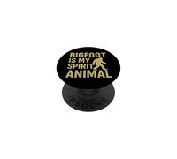 Bigfoot Is My Spirit Animal Funny Sasquatch Retro Design PopSockets PopGrip Adhesivo