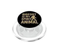 Bigfoot Is My Spirit Animal Funny Sasquatch Retro Design PopSockets PopGrip para MagSafe