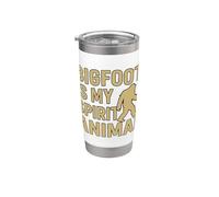Bigfoot Is My Spirit Animal Funny Sasquatch Retro Design Vaso térmico de acero inoxidable de doble pared