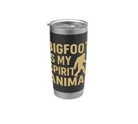 Bigfoot Is My Spirit Animal Funny Sasquatch Retro Design Vaso térmico de acero inoxidable de doble pared
