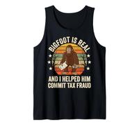 Bigfoot Is Real and I Helped Him Commit Tax Fraud Sasquatch Camiseta sin Mangas