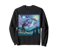 Bigfoot llega a un OVNI en Starry Sky Sudadera
