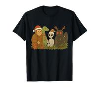 Bigfoot Loch Ness Monster Mothman Alien Cryptid Christmas Camiseta