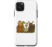 Bigfoot Loch Ness Monster Mothman Alien Cryptid Christmas Carcasa para iPhone 11 Pro MAX
