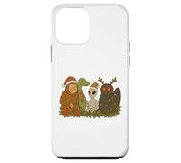 Bigfoot Loch Ness Monster Mothman Alien Cryptid Christmas Carcasa para iPhone 12 Mini