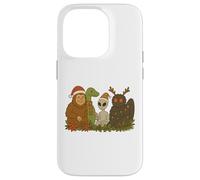 Bigfoot Loch Ness Monster Mothman Alien Cryptid Christmas Carcasa para iPhone 14 Pro