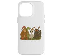 Bigfoot Loch Ness Monster Mothman Alien Cryptid Christmas Carcasa para iPhone 14 Pro MAX