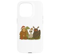 Bigfoot Loch Ness Monster Mothman Alien Cryptid Christmas Carcasa para iPhone 15 Pro