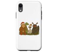 Bigfoot Loch Ness Monster Mothman Alien Cryptid Christmas Carcasa para iPhone XR