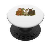 Bigfoot Loch Ness Monster Mothman Alien Cryptid Christmas PopSockets PopGrip Adhesivo