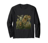 Bigfoot Loch Ness Mothman Lagarto Hombre Alien Chupacabras T-rex Manga Larga