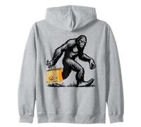 Bigfoot Loves Trick Or Treat y Halloween Funny Sasquatch Sudadera con Capucha