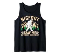 Bigfoot Me VIO Pero Nadie le cree Divertido Sasquatch Camiseta sin Mangas