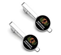 Bigfoot me vio, pero nadie le cree. Sujeta corbatas para hombre, juego de 2 sujetacorbatas y gemelos redondos para accesorios de ropa de lujo - *DSA5