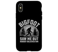 Bigfoot me vio pero nadie le cree - Wild Retro Forest Carcasa para iPhone X/XS