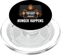Bigfoot Mugshot Atrapado Robando Aperitivos Campamento Hambre Sucede PopSockets PopGrip para MagSafe