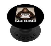 Bigfoot Mugshot You Didnt See Me Nobody Saw Me Case Cerrado PopSockets PopGrip Adhesivo