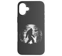 Bigfoot Night Stroll Cool Full Moon & Tree Tunnel Sasquatch Carcasa para iPhone 16 Plus