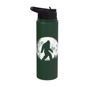 Bigfoot Night Stroll! Cool Full Moon & Trees Sasquatch Stainless Steel Insulated Water Bottle