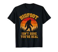 Bigfoot no está Seguro de Que Seas un Verdadero Sasquatch Retro Vintage Camiseta