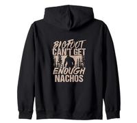 Bigfoot no puede tener suficientes nachos Sudadera con Capucha