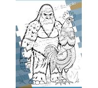 Bigfoot on the Farm: A Zentangle Coloring Adventure: 40 Playful Farmyard Patterns of Laughter, Mischief, and Creative Relaxation