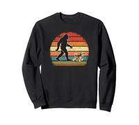 Bigfoot paseando a un Perro Divertido Shorkie Dog Dad Sudadera