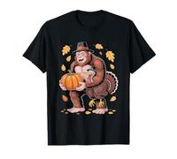 Bigfoot Pavo Calabaza Acción de Gracias Camiseta