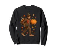 Bigfoot Pilgrim Turkey Pumpkin Thanksgiving Day for Boy Men Sudadera