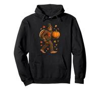 Bigfoot Pilgrim Turkey Pumpkin Thanksgiving Day for Boy Men Sudadera con Capucha