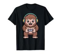 Bigfoot Playing Video Game Sasquatch Video Gamers Camiseta