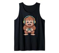 Bigfoot Playing Video Game Sasquatch Video Gamers Camiseta sin Mangas