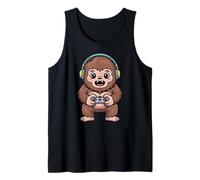 Bigfoot Playing Video Game Sasquatch Video Gamers Camiseta sin Mangas