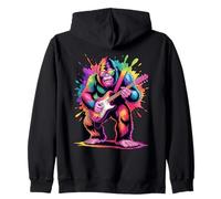 Bigfoot - Póster de Guitarra con diseño de Salpicaduras de Pintura Colorida Sudadera con Capucha