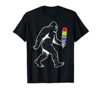 Bigfoot Rainbow Ice Cream LGBT Pride Dessert Lover Men Women Camiseta