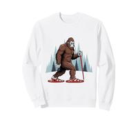 Bigfoot Raquetas de Nieve Cool Retro Sasquatch Snow Humor Divertido Sudadera