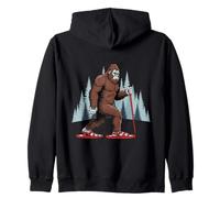 Bigfoot Raquetas de Nieve Cool Retro Sasquatch Snow Humor Divertido Sudadera con Capucha