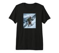 Bigfoot Raquetas de Nieve Invierno Divertido Sasquatch Nieve Senderismo Camiseta Premium