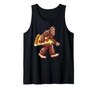 Bigfoot - Rebanada de pizza gigante con comida divertida Camiseta sin Mangas