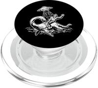 Bigfoot Riding Loch Ness Monster Funny UFO Sasquatch Nessie PopSockets PopGrip para MagSafe