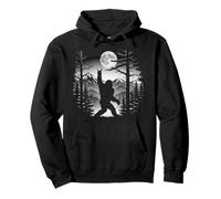 Bigfoot Rock en el Bosque Lunar Sasquatch Yeti Rock and Roll Sudadera con Capucha