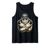 Bigfoot Rock On Sasquatch Heavy Metal Rocker Vibes Camiseta sin Mangas
