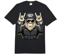 Bigfoot Rock On Sasquatch Heavy Metal Rocker Vibes Comfort Colors Adult Heavyweight T-Shirt